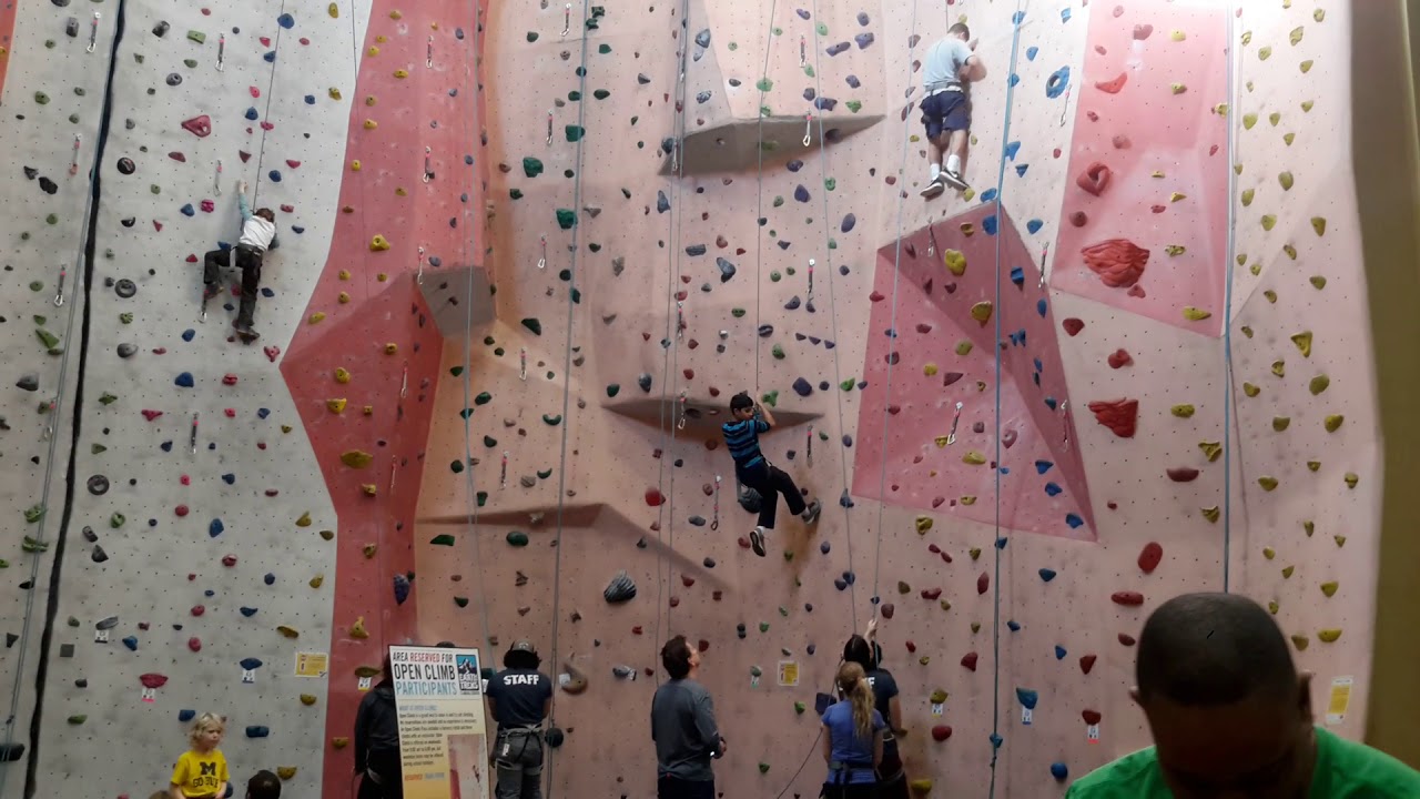 Rock climbing at Rockville MD Earth Treks YouTube