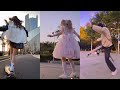 Longboard and skateboard | TIKTOK fashion skate moment compilation🙂 kwai fashion
