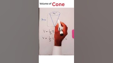 Quick Trick to Find the Volume of a Cone | GCSE Maths Hack! #conevolume #cone #volume