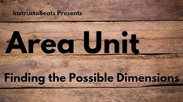 Area - Finding the Possible Dimensions or Sides Given a Fixed Area - 3.MD.5 - 3.MD.6 - 3.MD.7