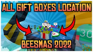 ALL GIFT BOXES LOCATIONS!! BEESMAS 2022 | BEE SWARM SIMULATOR