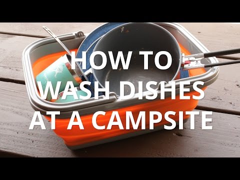 How to Wash Dishes While Camping - Fresh Off The Grid