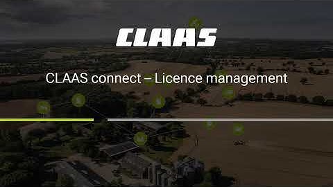 CLAAS connect – Licence management