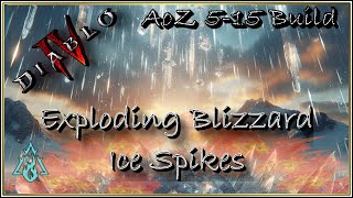 Exploding Blizzard Ice Spikes: AoZ Mid Range Build #diablo4 #diablo #buildguides