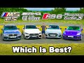 BMW M5 CS v AMG GT v Audi RS6 v Porsche Panamera: REVIEW & 0-60mph, 1/4 mile, brake & drift test!