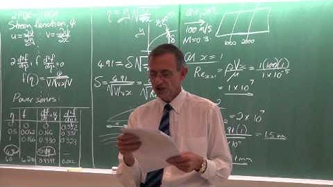 Lecture 23 (2014). Fundamentals of convection (3 of 3). Flat plate solution