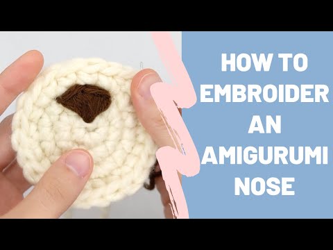 Video: How To Embroider A Nose