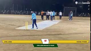 Live Cricket Match | CFW LIONS vs RISING TITANS | 23-May-24 08:23 PM | Bhakti Night Cricket Tourname