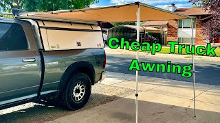 Maxi Trac Awning | Install and Overview | $100 NAPA Awning | Cheap Truck Awning