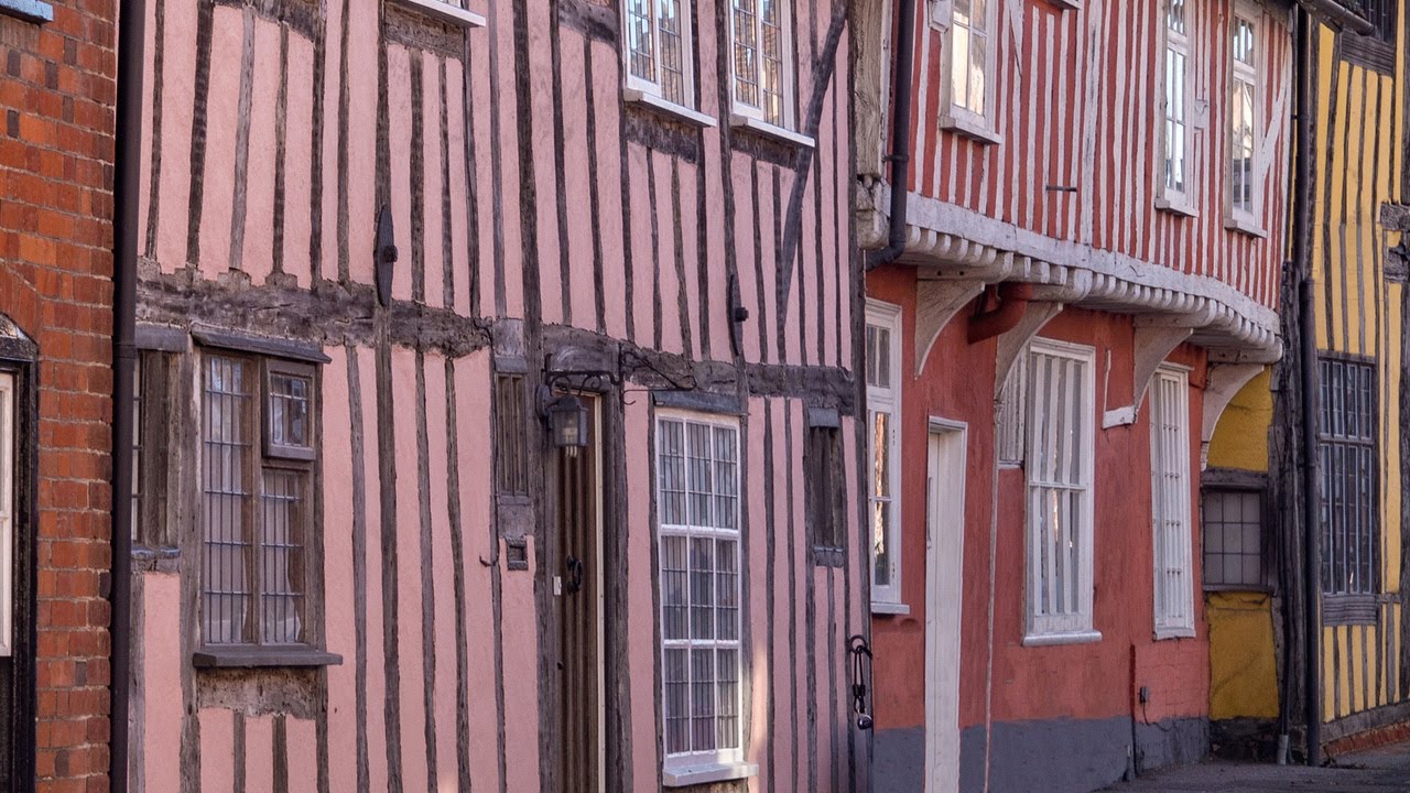 England's BEST PRESERVED MEDIEVAL TOWN Walk - Lavenham, Suffolk