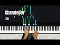 Chandelier - Sia Piano Tutorial and Free Piano Sheet