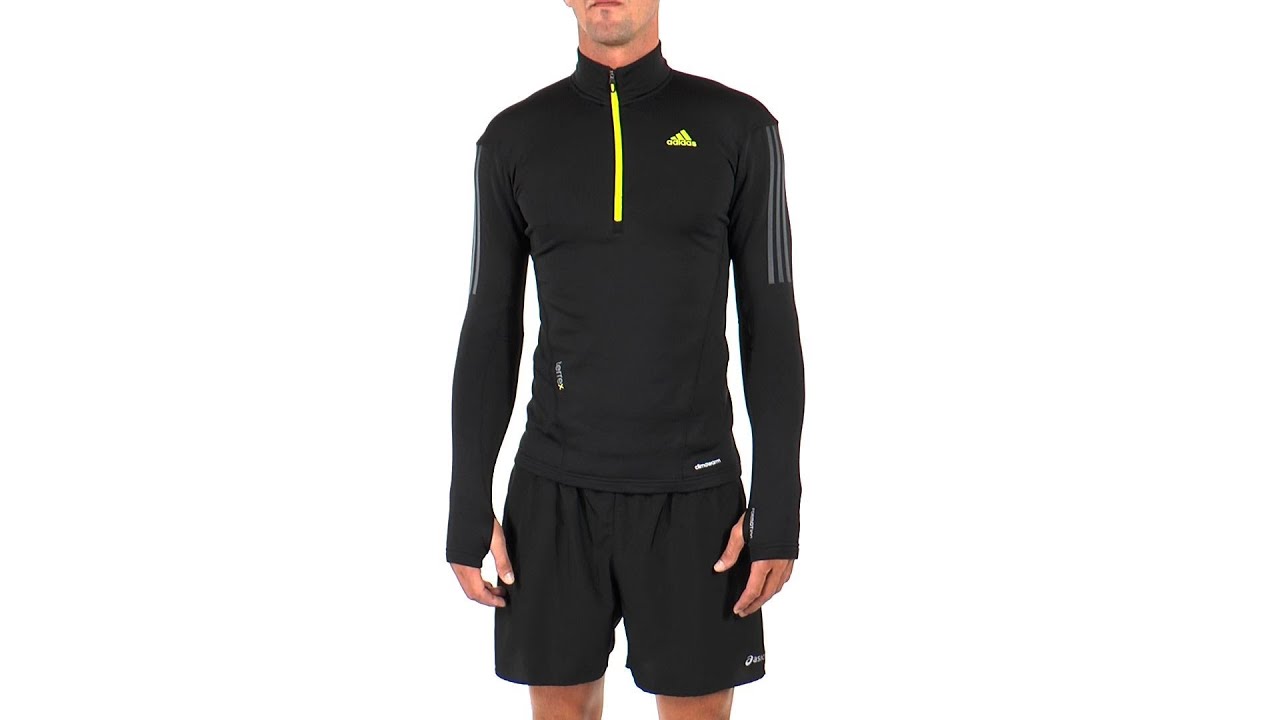 Adidas Men's Terrex Icesky Long Sleeve Running 1/2 Zip | SwimOutlet.com