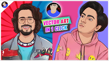 How To Make Vector Art In One Click | Cartoon Yourself In Mobile 2021 | TheCrazySk