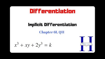 Implicit Differentiation | Chapter 6I Q11