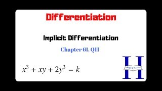 Implicit Differentiation | Chapter 6I Q11