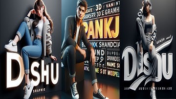 Create Viral Animation Character with 3D Names Images | Bing Ai | Bing image creator tutorial FREE