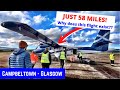 Flying the TWIN OTTER | Campbeltown-Glasgow | Scenic Mull of Kintyre flight!