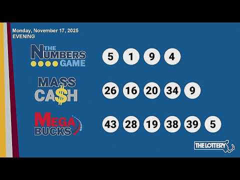 Evening Drawings Monday November 17 2025