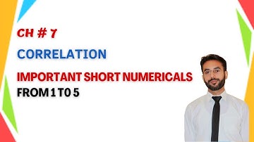 Important Short Questions | 1 to 5  | Correlation | Statistics | CH 7 | LEC 1 | HSSC |