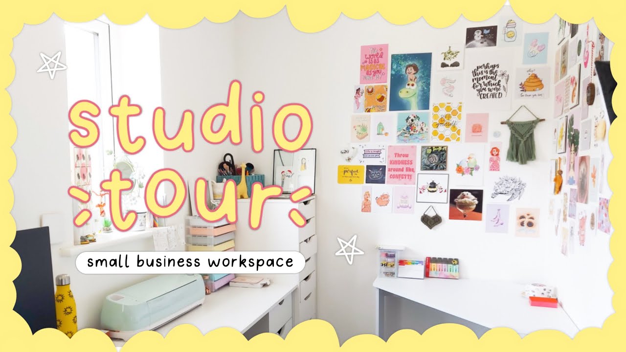 STUDIO TOUR | My small business workspace! Etsy shop owner and how I ...