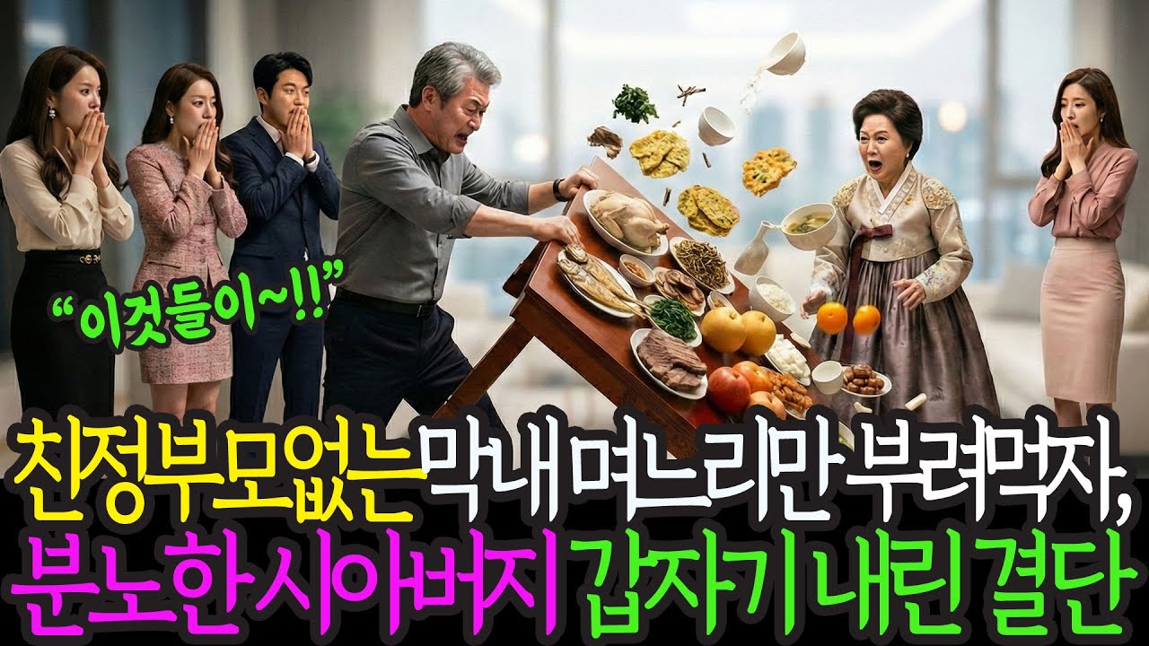 제사때 아들이 다섯인데 친정부모없는 막내 며느리만 개고생 시킨 시어머니와 식구들, 분노한 시아버지 중대발표하는데....| 노후사연 | 감동사연 | 반전사연  | 오디오북 |