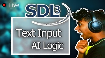 Text AI Logic in SDL3 C++ |100 days of C++ (Days 82/100) | 250 Days of Programming (Day 88/250)