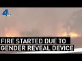 Gender Reveal Smoke Machine Sparks Massive Fire in Yucaipa | NBCLA