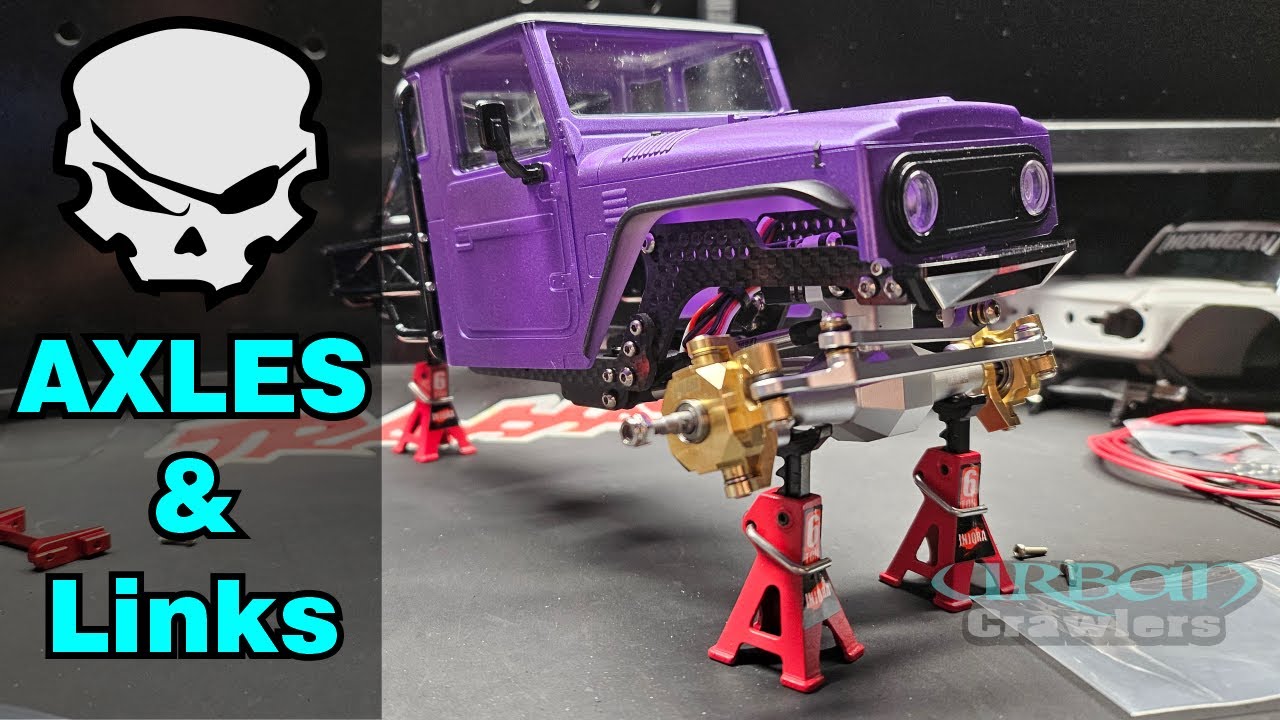 How to install pre built INJORA +4mm Diamond Axles with High Clearance Links set