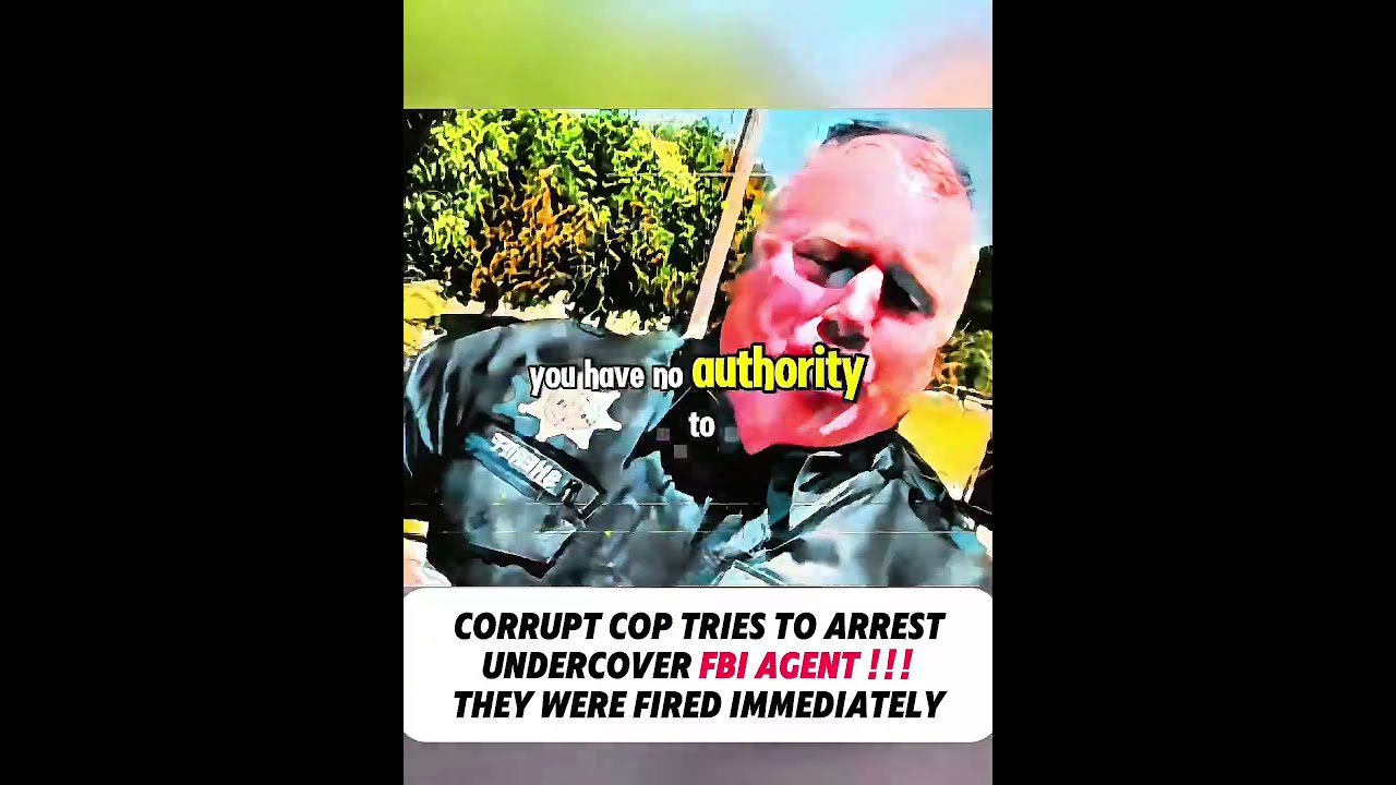 Corrupt Cop Tries To Arrest Undercover Fbi Agent They Were Fired Immediately