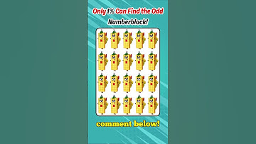 Only 1% Can Find the Odd One Numberblock! 🔢👀 Can You Spot It?