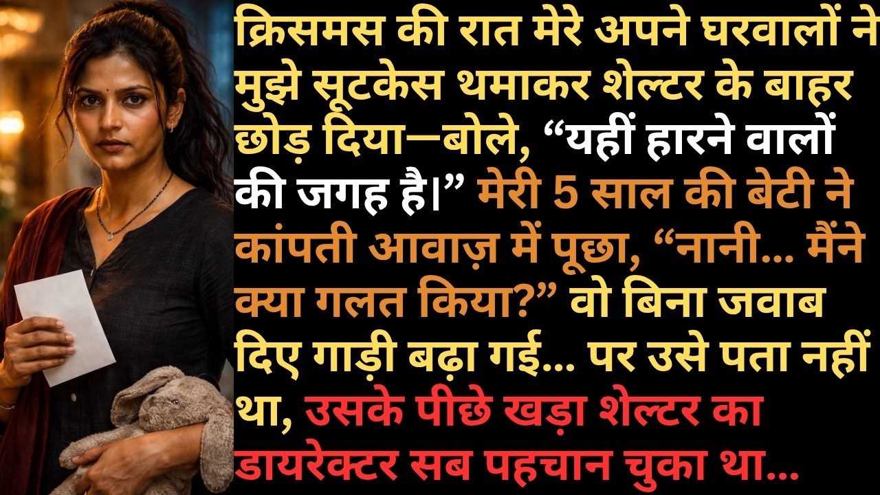 माँ ने मुझे शेल्टर में छोड़ा… बेटी का सवाल सुनते ही उसका “दान” वाला सच खुल गया!
