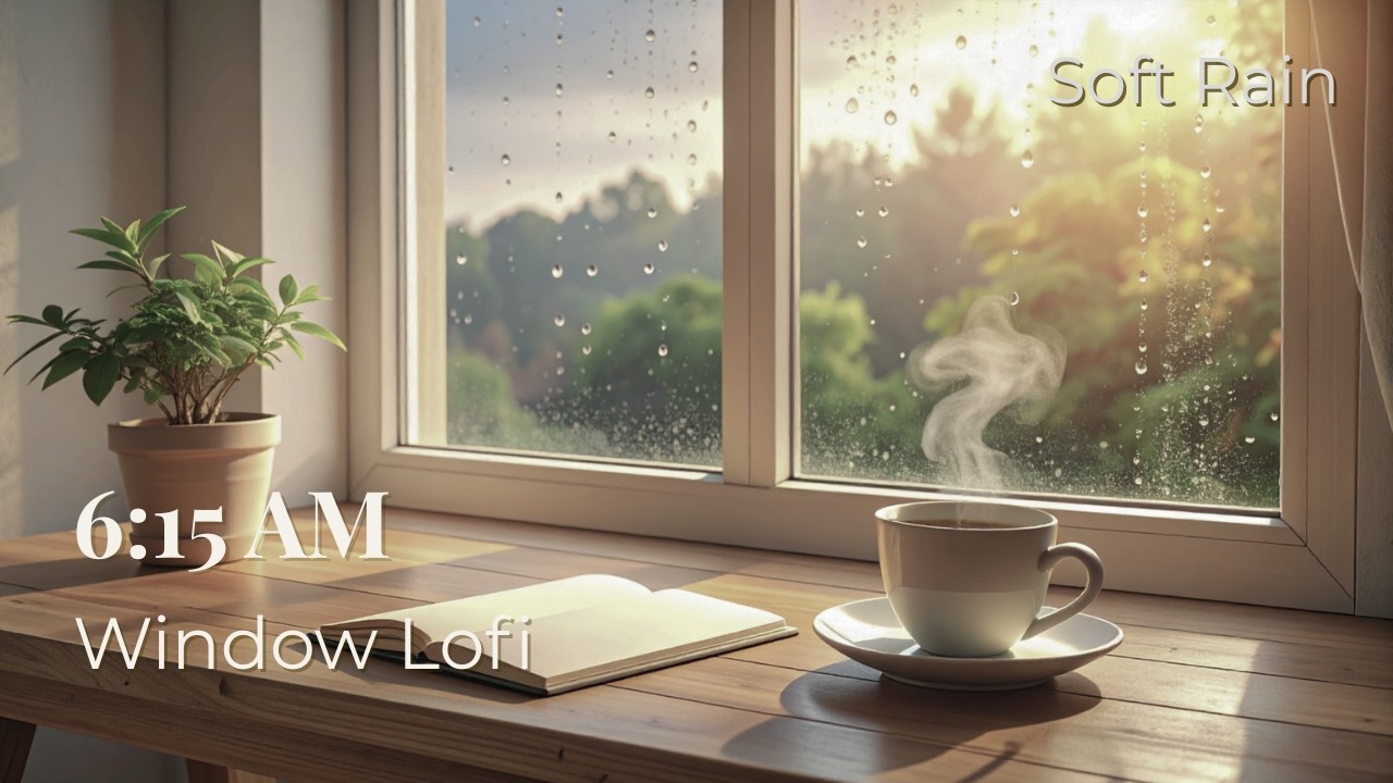 Rainy Morning Study Music for Deep Focus (2 Hours) | 6:15 AM Window Lofi