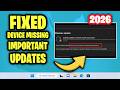 Fix Your Device is Missing Important Security Updates in Windows 11 - How To Solve Update Error