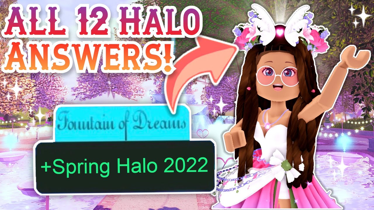 NEW SPRING HALO ANSWERS 2022 OUT! UPDATED - How to WIN THE HALO EASILY! 🌷Royale  High Tea & Updates 