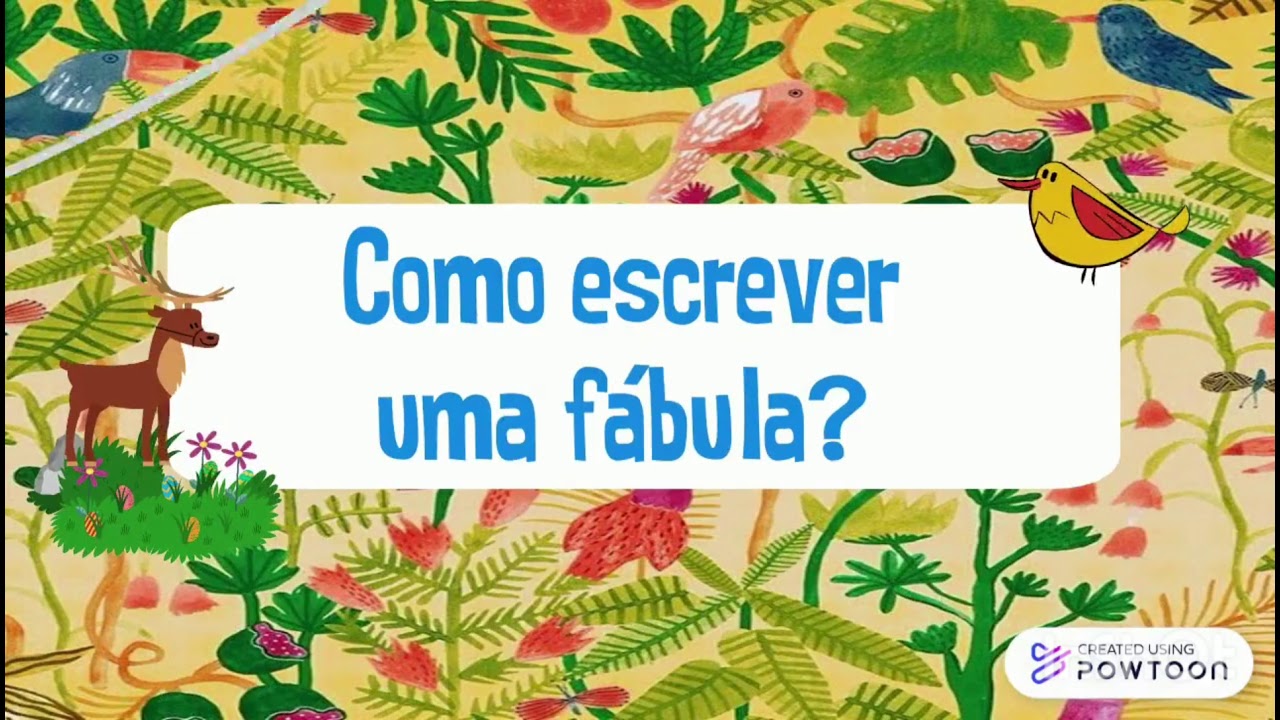 COMO ESCREVER UMA FÁBULA? - YouTube