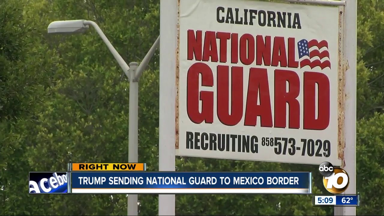 Trump plans to send National Guard to border - YouTube