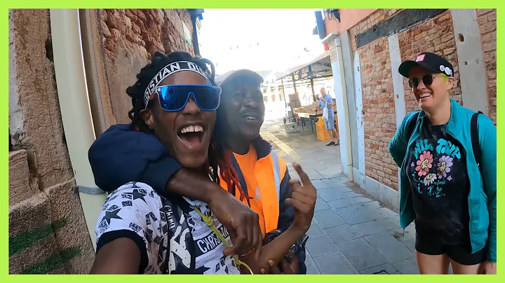 Hanging out with my black brother in Venice!