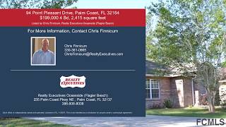 94 Point Pleasant Drive, Palm Coast FL 32164   $199,000 with 4 bd 2 ba and 2,415 square feet