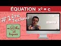 Rsoudre une quation du type x  c  premire techno