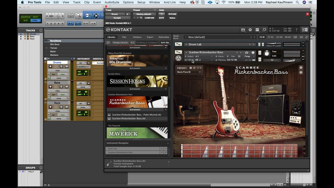 Pro Tools Using Kontakt w/Multiple Instruments & Outputs YouTube