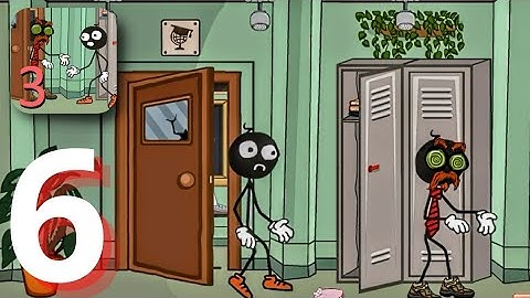 Stickman escape school 3 - Gameplay Walkthrough, Chapter 1 with all POSSIBILITIES  ( iOS , Android )