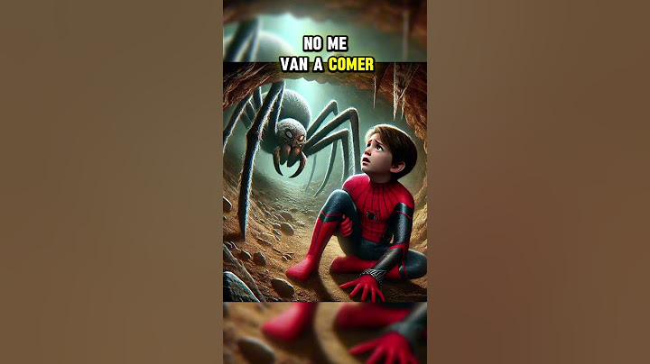 Kid Spider-Man atrapado por arañas monstruosas 🫣😨🕷️  #marvel #shorts