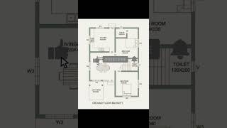 2bhk house plan shirf 820 sqft area me.housedesign houseplan ytshorts house civilsiteknowledge