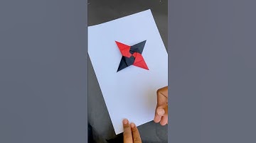 How to Fold Origami Ninja Paper Dart|Easy DIY Flying Weapon Toy #origami #ninja #shorts #diy #dart