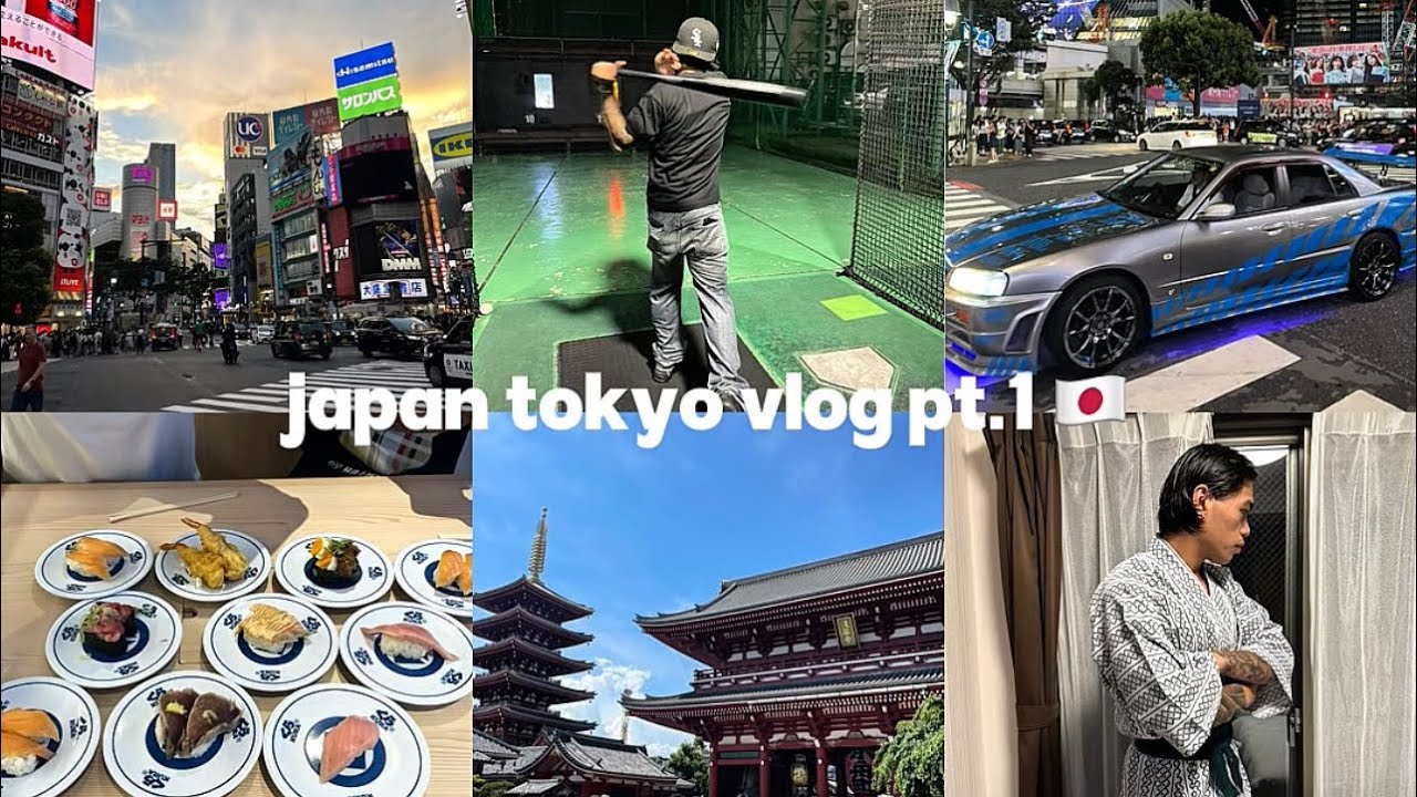 first time in japan !! tokyo vlog | shibuya | sushi | supercars | konbini and more 