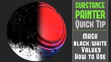 Substance Painter Quick Tip 6: What are MASK Black/White Values and How to Use Them