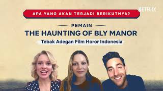 the haunting of bly manor cast reacting to horror films