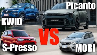 KIA Picanto | RENAULT Kwid | SUZUKI SPresso | FIAT Mobi / Comparativa autos citadinos