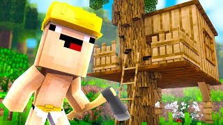 El Bebe Noob Y Massi Construyen Una Casa En El Arbol En Minecraft Troll Youtube