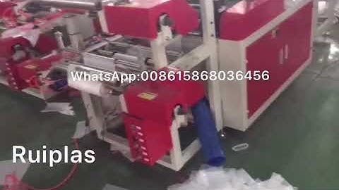 Ruipai machinery DZB-600 Two Layer Rolling Flat Bag &Vest #Bag Making Machine#